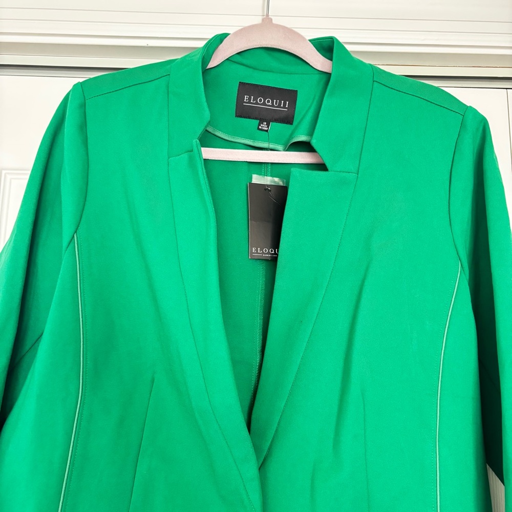 Eloquii Vibrant Green Suit Jacket - Picture 5 of 5